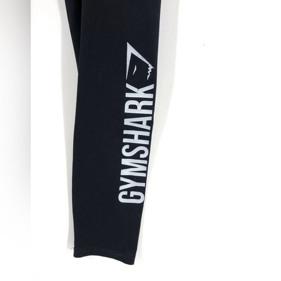 Gymshark Size Small Core Leggings Pull On Pants Black Jogger Waist Track Stretch - Picture 2 of 8